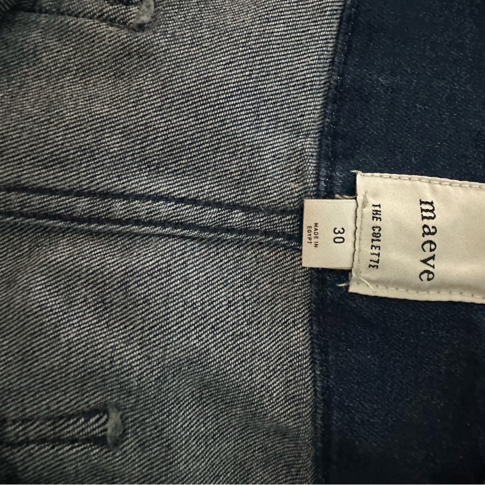 Anthropology Maeve Colette cropped jeans 30 - Picture 4 of 4